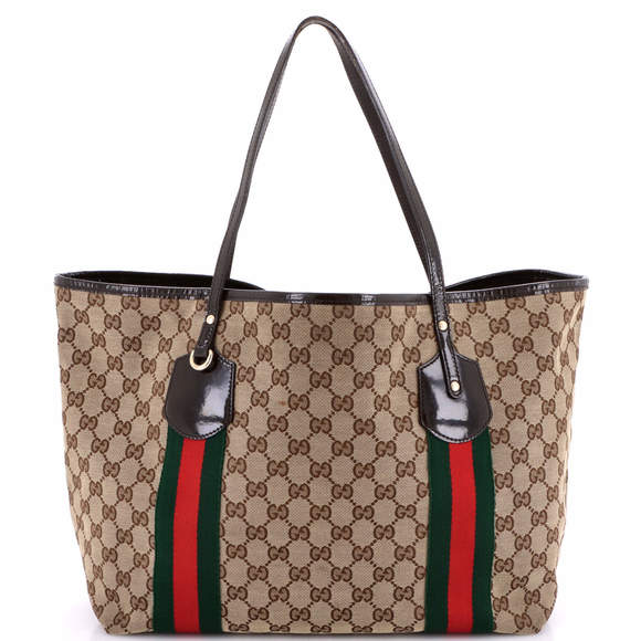 Gucci Large Jolie Web Tote GG Canvas - Picture 1 of 5